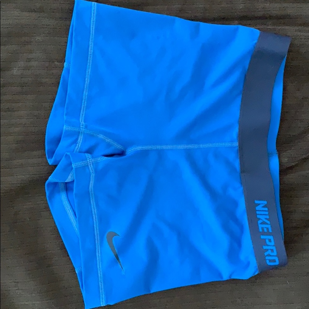 Nike Pro-fit, small, blue running shorts